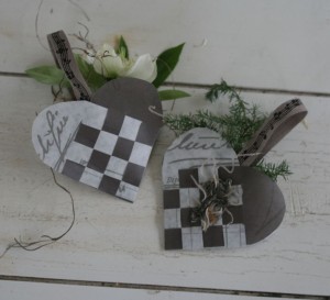 flettede julehjerter