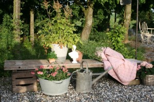 havebænk af traller