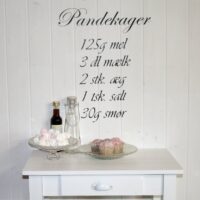Pandekager opskrift - min yndlings wallsticker Pandekager opskrift - min yndlings wallsticker