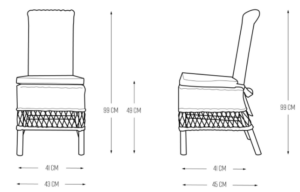 Spisebordsstol - St. Malo dining chair INKL. Hynde - BESTILLINGSVARER