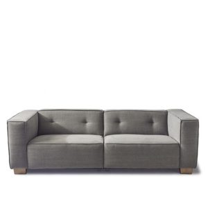 Sofa - Hampton Heights Sofa 3,5 seater, washed cotton, grey BESTILLINGSVARER