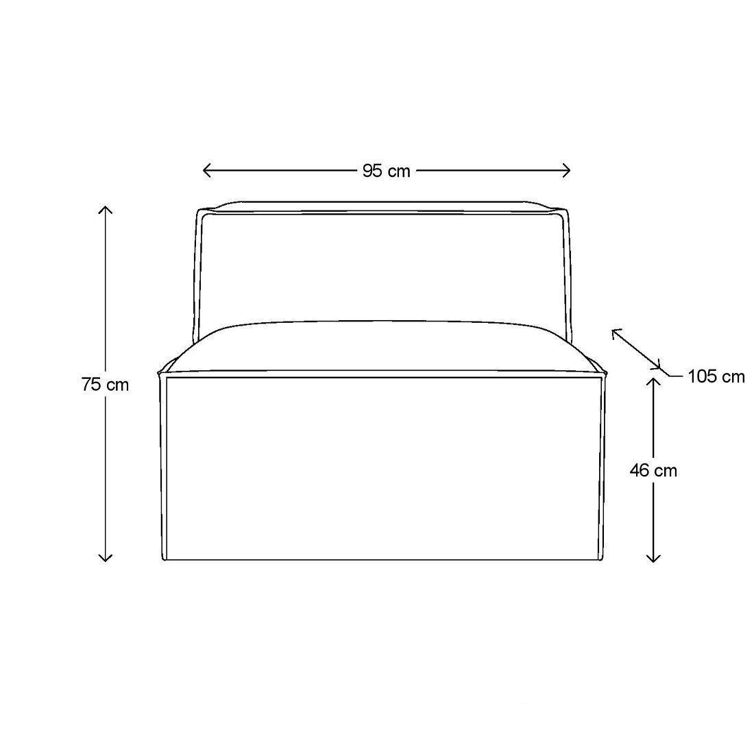 Sofamodul - The Jagger Center 95cm BESTILLINGSVARER Sofamodul - The Jagger Center 95cm BESTILLINGSVARER