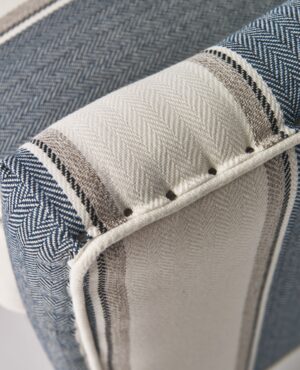 Lænestol - Cavendish Armchair, blue stripe BESTILLINGSVARER