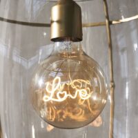LED pære m. skrift - RM Love Hanging Lamp LED Bulb