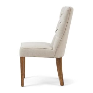 Spisebordsstol - Balmoral Dining Chair, oxford weave, flanders flax- BESTILLINGSVARER