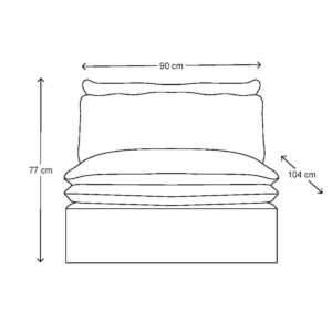 Sofa modul Continental Center