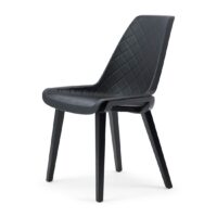 Spisebordsstol - Amsterdam City Dining Chair Black Leg, black - Bestillingsvarer