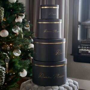Gaveæsker - RM Luxurious Giftbox black Set of 4 pieces