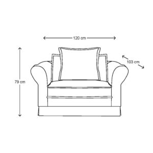 Loveseat - Carlton Love Seat, washed cotton, BESTILLINGSVARER