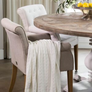 Spisebordsstol - La Scala Dining Armchair, Linen flax BESTILLINGSVARER