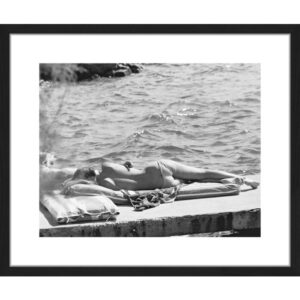 Billede - Brigitte Bardot Sunbathing 50x60cm