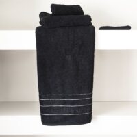 Håndklæde - RM Elegant Towel black 140x70
