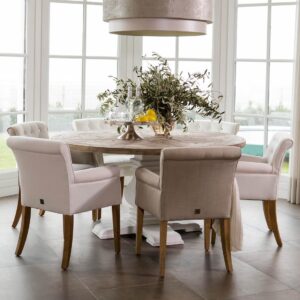 Spisebordsstol - La Scala Dining Armchair, Linen flax BESTILLINGSVARER