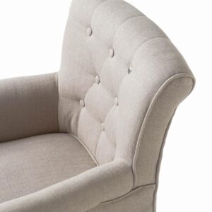 Spisebordsstol - La Scala Dining Armchair, Linen flax BESTILLINGSVARER