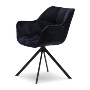 Spisebordsstol - Carnaby Dining Armchair, velvet III, indigo Bestillingsvarer