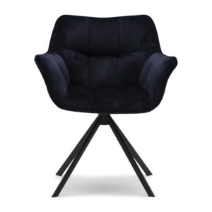 Spisebordsstol - Carnaby Dining Armchair, velvet III, indigo Bestillingsvarer