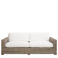 Artwood -  Hudson Rattan sofa, 3 pers. Inkl. hynder BESTILLINGSVARER