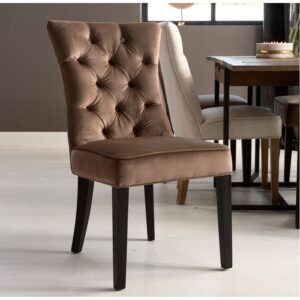 Spisebordsstol - Balmoral Dining Chair, velvet III, golden mink - Bestillingsvare