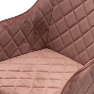 Spisebordsstol - Frisco Drive Dining Armchair, velvet III, rose stain - Bestillingsvare