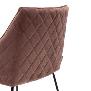 Spisebordsstol - Frisco Drive Dining Armchair, velvet III, rose stain - Bestillingsvare