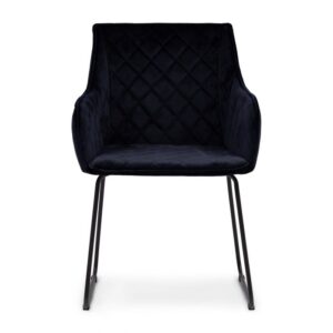 Spisebordsstol -  Frisco Drive Dining Armchair, velvet III, indigo - Bestillingsvare