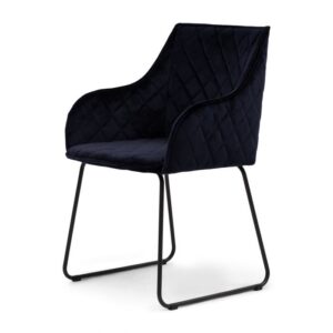 Spisebordsstol -  Frisco Drive Dining Armchair, velvet III, indigo - Bestillingsvare