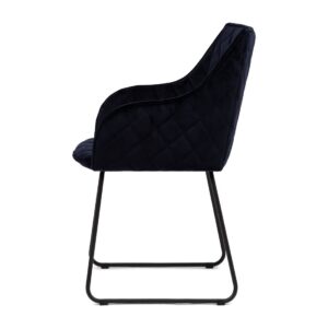 Spisebordsstol -  Frisco Drive Dining Armchair, velvet III, indigo - Bestillingsvare