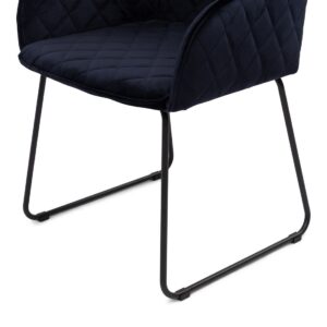 Spisebordsstol -  Frisco Drive Dining Armchair, velvet III, indigo - Bestillingsvare