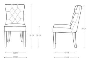 Spisebordsstol - Balmoral Dining Chair, velvet III, golden mink - Bestillingsvare