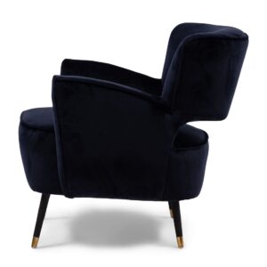 Lænestol - Laurel Armchair, velvet III, indigo BESTILLINGSVARER