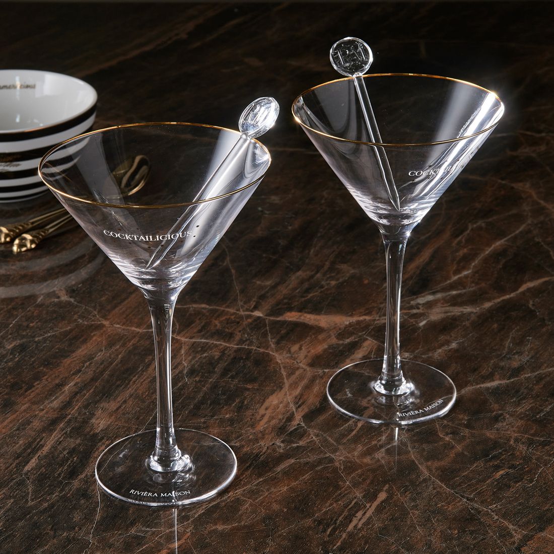 Billede af 2 stk. cocktailglas - Cocktailicious Glass & Stick 2 pieces