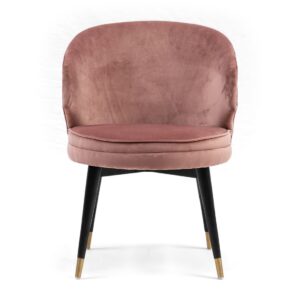 Spisebordsstol - Isola Di Capri Dining Armchair, velvet, rose stain - Bestillingsvare