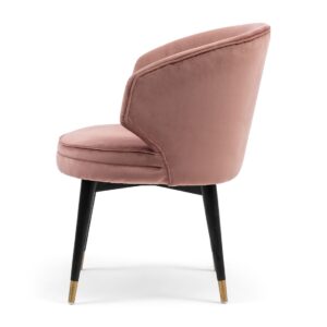 Spisebordsstol - Isola Di Capri Dining Armchair, velvet, rose stain - Bestillingsvare