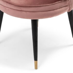 Spisebordsstol - Isola Di Capri Dining Armchair, velvet, rose stain - Bestillingsvare