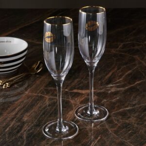 Champagneglas - Kisses From RM Bubble Glasses 2 pieces