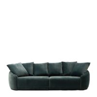 Sofa - Courtney Sofa 3,5 Seater, velvet IV, turquoise BESTILLINGSVARER