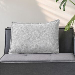 Udendørspude - Bellagio Outdoor Box Cushion 70x50, hemp botanic, silver