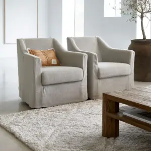 Dreje Lænestol - Armchair Huntington, Beige BESTILLINGSVARER