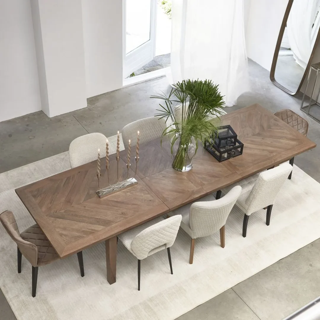 Spisebord i mangotræ - Bodie Hill DT Ext 310/265/220x100 PÅ LAGER