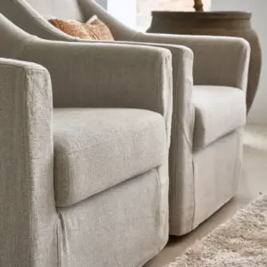 Dreje Lænestol - Armchair Huntington, Beige BESTILLINGSVARER