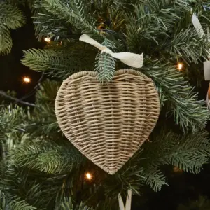 Rattan hjerte - Ornament Rustic Rattan Loving Heart