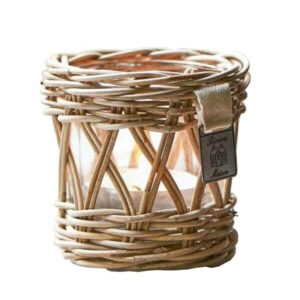 Lysestage - Rustic Rattan Votive