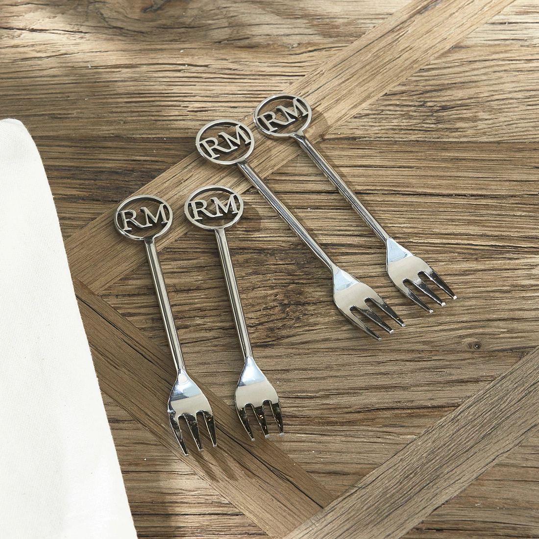 Tapas gafler - Forks RM Monogram, Set of 4 Tapas gafler - Forks RM Monogram, Set of 4