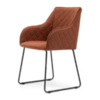 Spisestol - Dining chair with armrest Frisco Drive, Brown - BESTILLINGSVARER