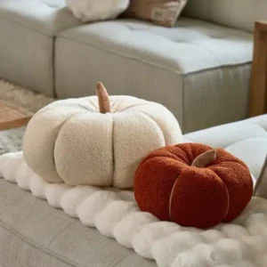 Græskar pude - RM Pumpkin Pillow white M 1 STK. TILBAGE