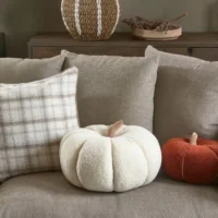 Græskar pude - RM Pumpkin Pillow white M