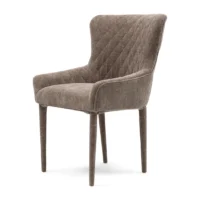 Spisestol - Dining chair with armrest Corvara, Taupe BESTILLINGSVARER