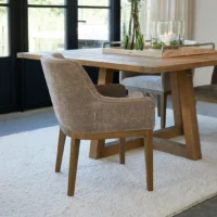 Spisestol - Dining chair with armrest Whistler, Taupe BESTILLINGSVARER