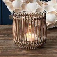 Lysestage i rattan - RR Vertical Weave Votive