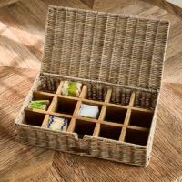 Riviera Maison Rustic Rattan Tea Time Tea Box Theedoos